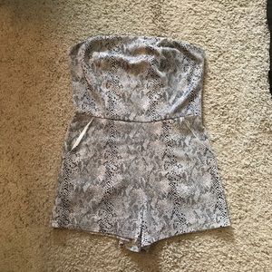 NWT snakeskin romper!!